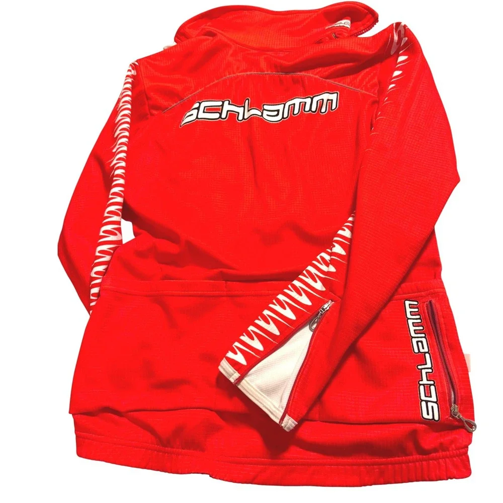 Hi-Vis Cycling‎ Jersey Jacket Mens Medium Zip Pockets Reflective Active